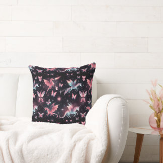 Coussin Licorne Rose Dragon Mix