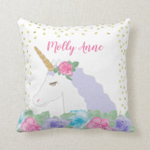 Licorne rose et or