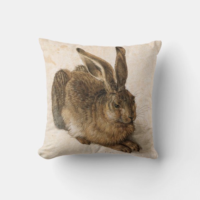 Coussin Lièvres par Albrecht Dürer - dos de symbole de (Recto)