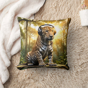 Coussin Liger d'amour exotique