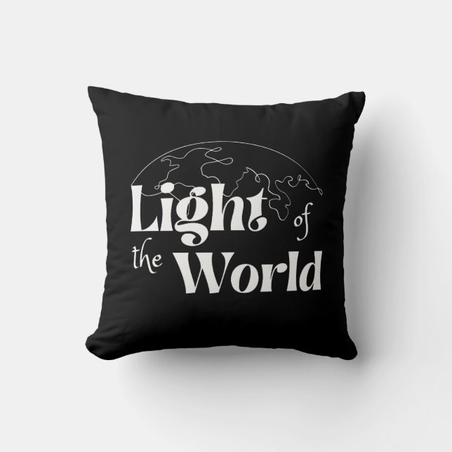 Coussin Light of the World Inspirational Christmas  (Recto)