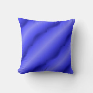 Coussin Ligne Bleue Mince - Designs Uniques