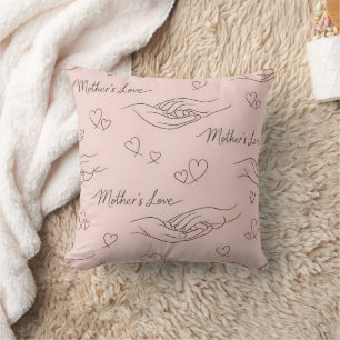 Coussin Ligne d'art moderne personnalisée pour la fête des