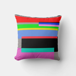 Coussin Lignes colorées