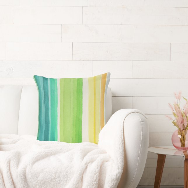 Coussin Lignes Colorées  (Canapé)