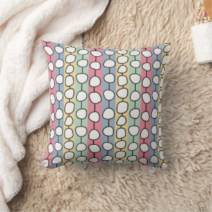 Coussin Lignes colorées Pastel MCM