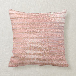 Coussin Lignes de MetalliStripes de parties scintillantes
