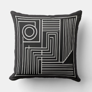 Coussin Lignes d'orbite structurées