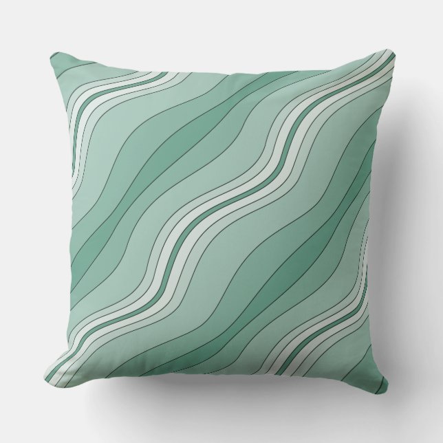 Coussin Lignes en couches dans les tons de l'oreiller à la (Recto)