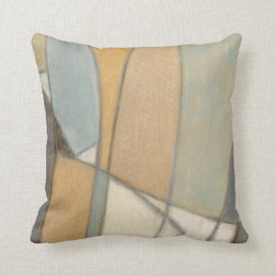 Coussin Lignes incurvées et tons assourdis de la terre