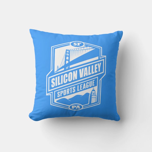 Coussin Ligue de sports de Silicon Valley (Recto)