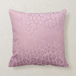 Coussin Lilac Rode Golg Parties scintillant Léopard Textur