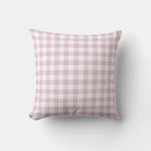 Coussin Lilac violet et blanc En vichy Motif