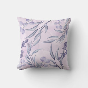 Coussin Lilas Floral Lavande