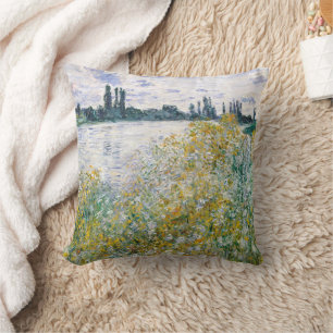 Coussin L'île aux fleurs près de Vétheuil, Monet