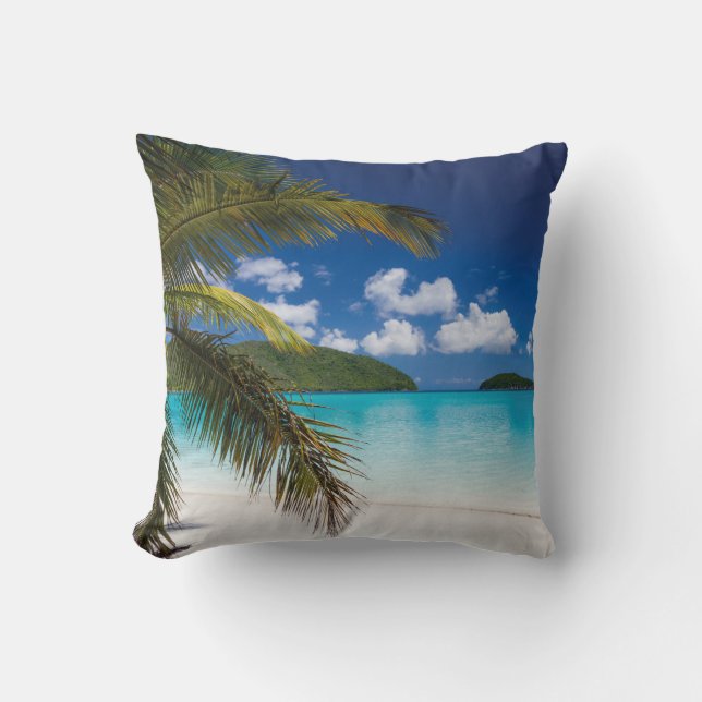 Coussin L'île tropicale absolument étonnante  (Recto)