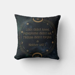 Coussin Lilith n'a pas Kneel Divine Rebellion Inspirationn
