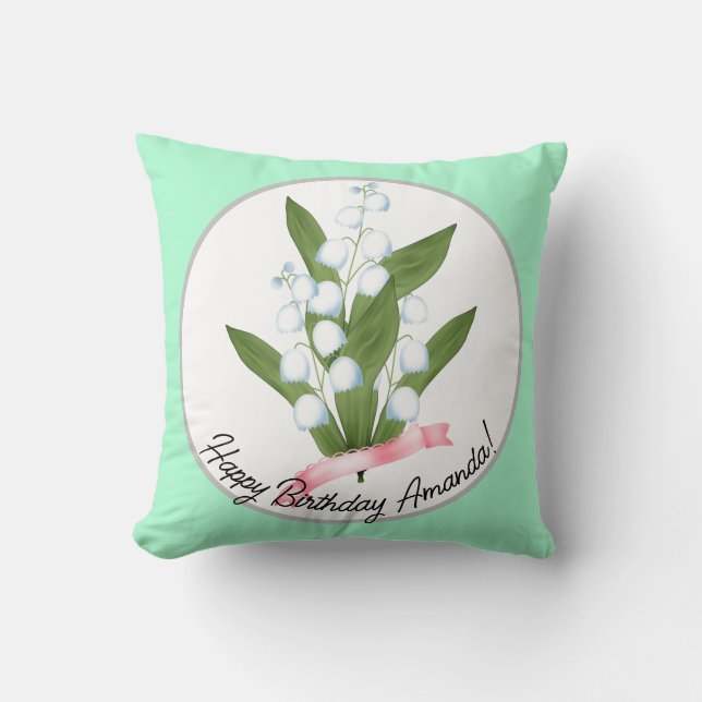 Coussin Lily of the valley (Recto)