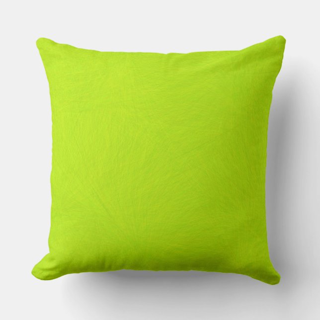 Coussin Lime vert Abstrait (Recto)