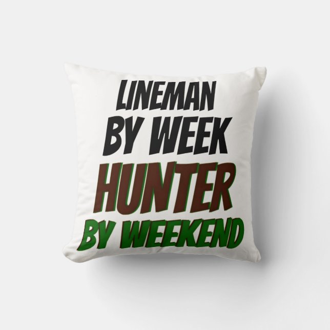 Coussin Lineman Hunter (Recto)