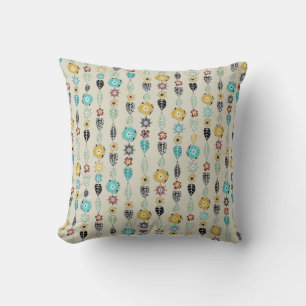 Coussin linge de maison rayé cloisonne
