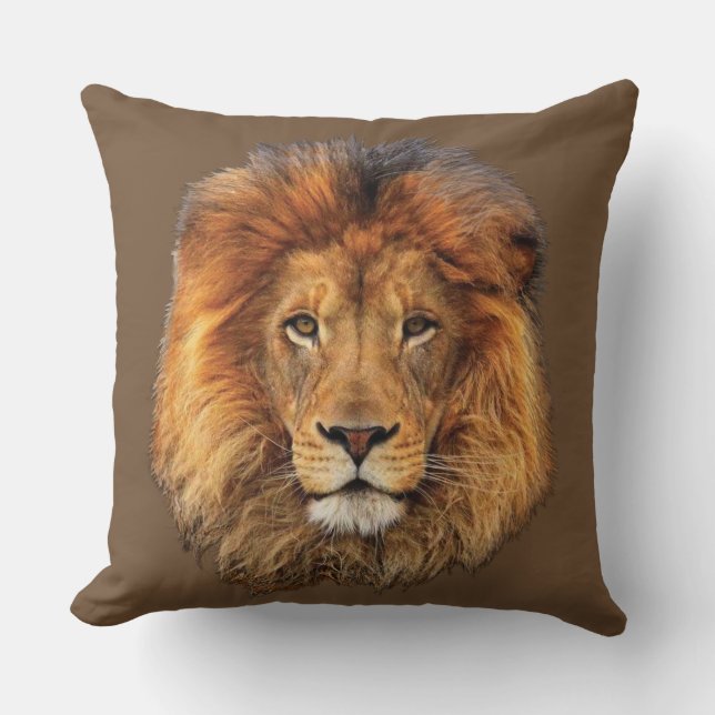 Coussin lion africaine (Recto)