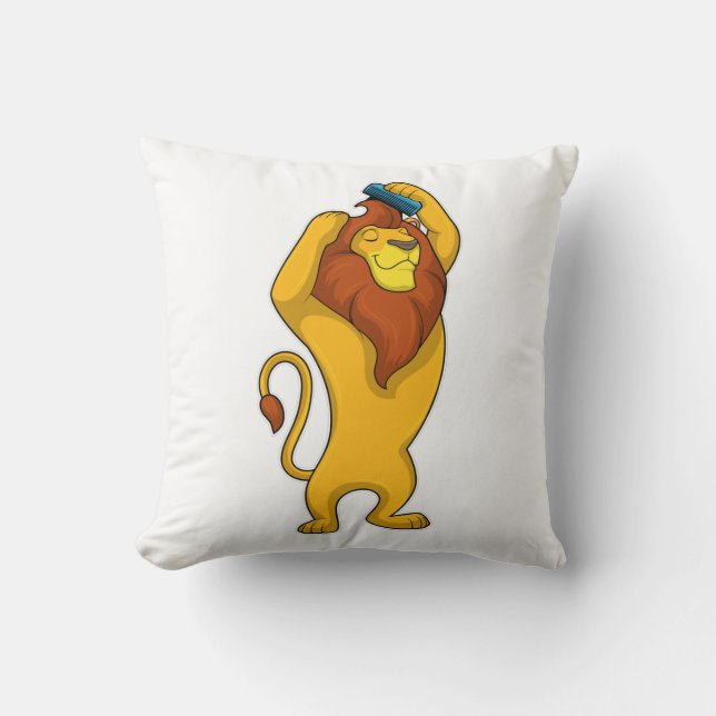 Coussin Lion avec peigne (Recto)