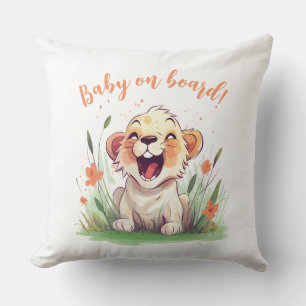 Coussin Lion Baby shower Thématique Jeu d'oreiller