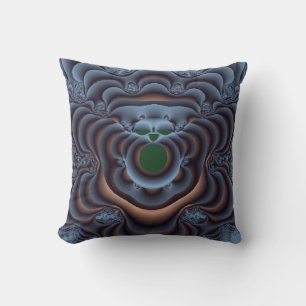 Coussin Lion bleu