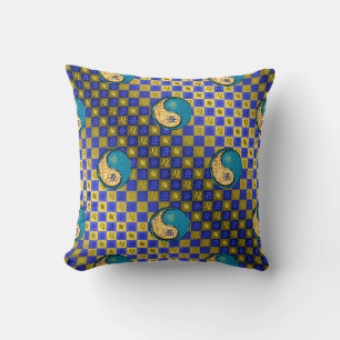 Coussin Lion & Bœuf d'Eau