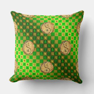 Coussin Lion & Chèvre de Feu