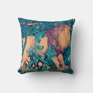 Coussin Lion dans la forêt, William Morris