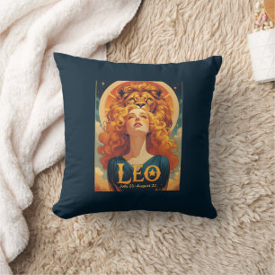Coussin Lion diacétique Leo Zodiac