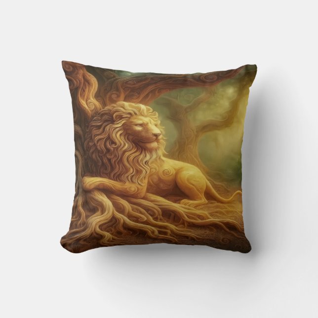 Coussin Lion d'or (Recto)