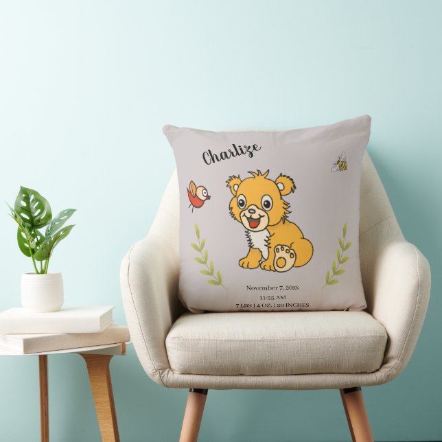 Coussin Lion d'oreiller (Chaise)