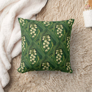 Coussin lis art nouveau vénéneux de la vallée