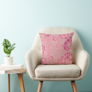 Coussin Lise Rose Tendre 🌸 Élégant Floral