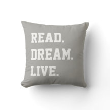 Lisez le rêve vivant. Texte de blanc gris. Dos de