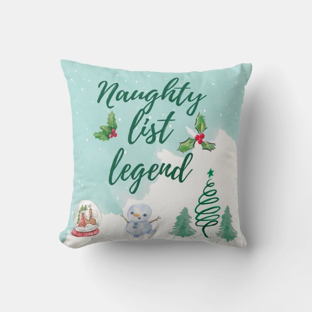 Coussin Liste de filles (Recto)