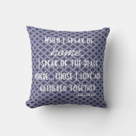 Coussin littéraire à la maison de citation de