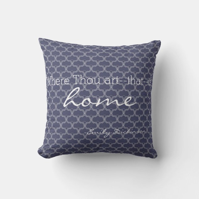 Coussin littéraire à la maison de citation d'Emily (Recto)