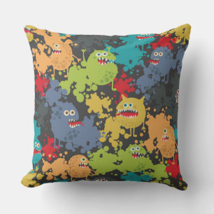 Coussin Little cute funny monsters