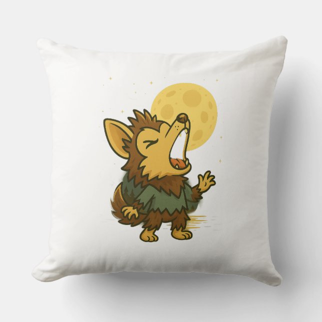 Coussin Little Howling Werewolf (Recto)