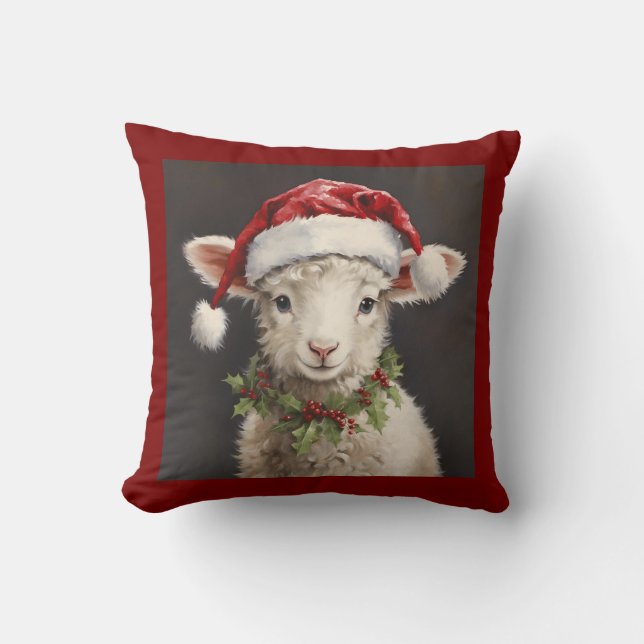 COUSSIN LITTLE LAMB CHRISTMAS PILLOW (Recto)