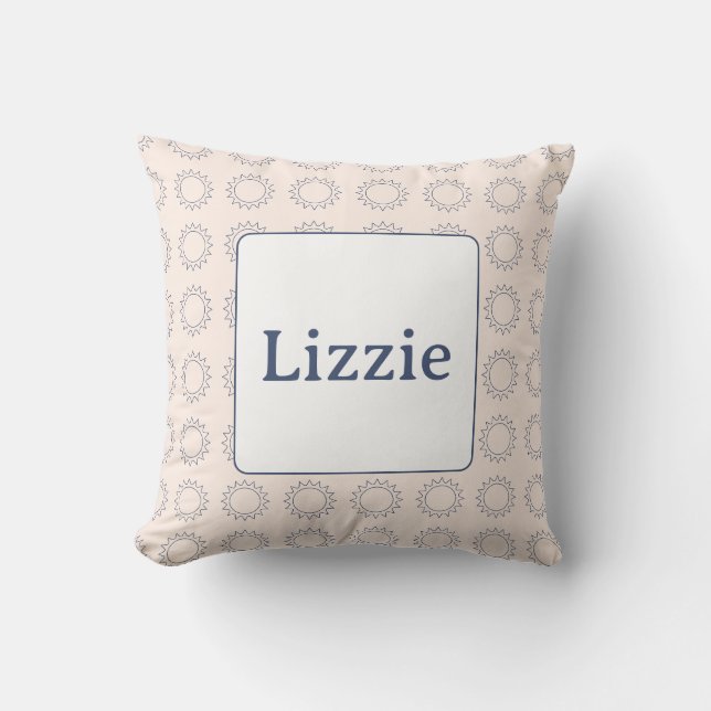 Coussin Little Suns Nom lancer l'oreiller (Recto)