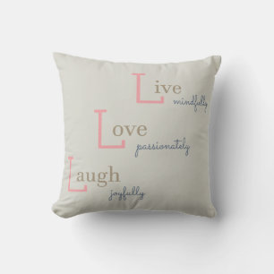 Coussin Live Love Laugh