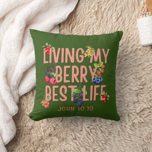 Coussin Living My Berry Best Life Berries CHRISTIAN (Couverture)