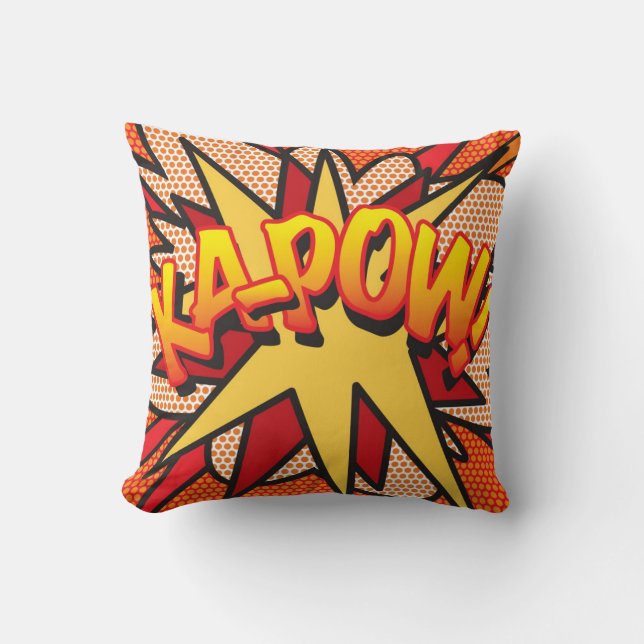 Coussin Livre de bande dessinée KA-POW (Recto)