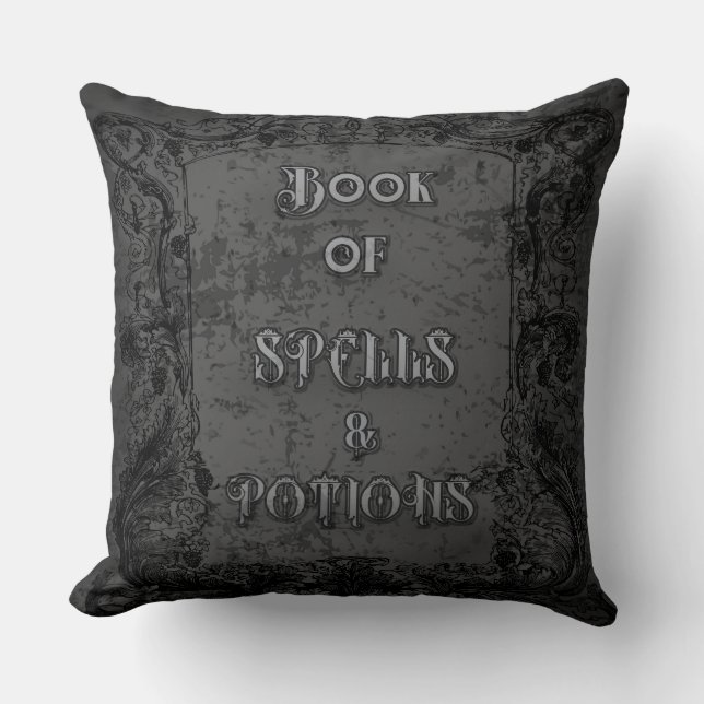 Coussin Livre des sorts et potions de sorcière (Recto)