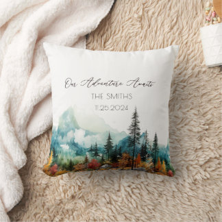 Coussin Livre d'invité Mariage alternatif de Fall Mountain